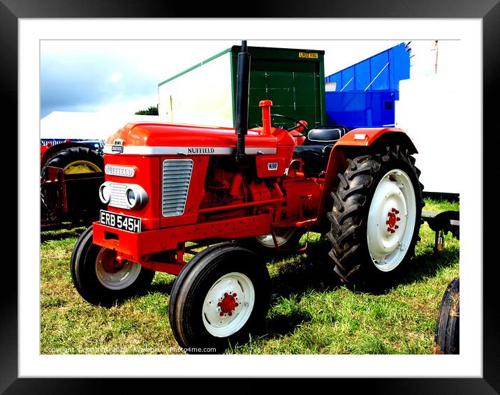 Nuffield 4/65 Diesel tractor Framed Mounted Print by john hill