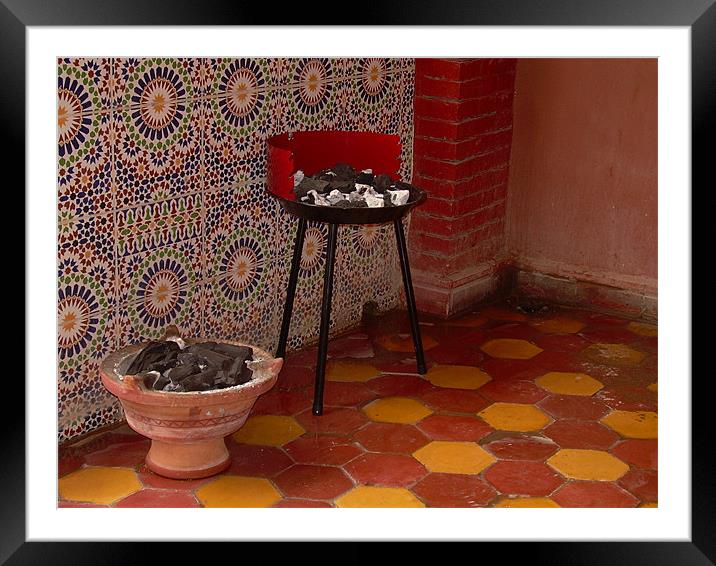 Moroccan barbecue  Framed Mounted Print by salah eddine el harch
