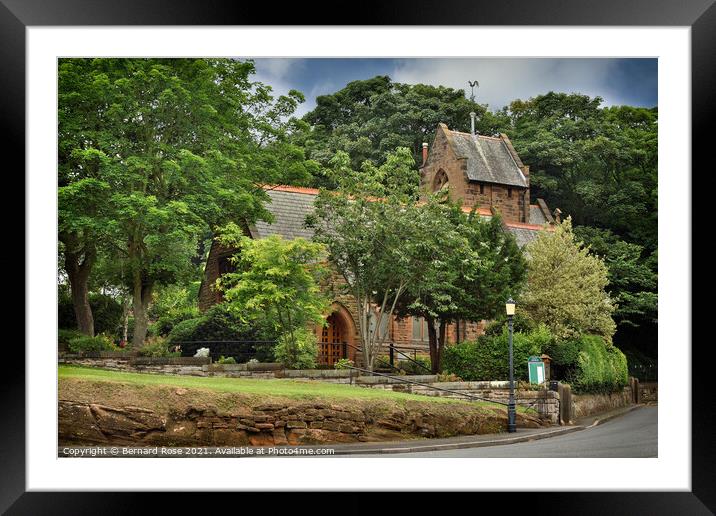 Caldy Church on The Wirral Framed Mounted Print by Bernard Rose Photography