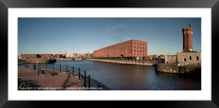 Wapping Dock Liverpool  Framed Mounted Print by Bernard Rose Photography