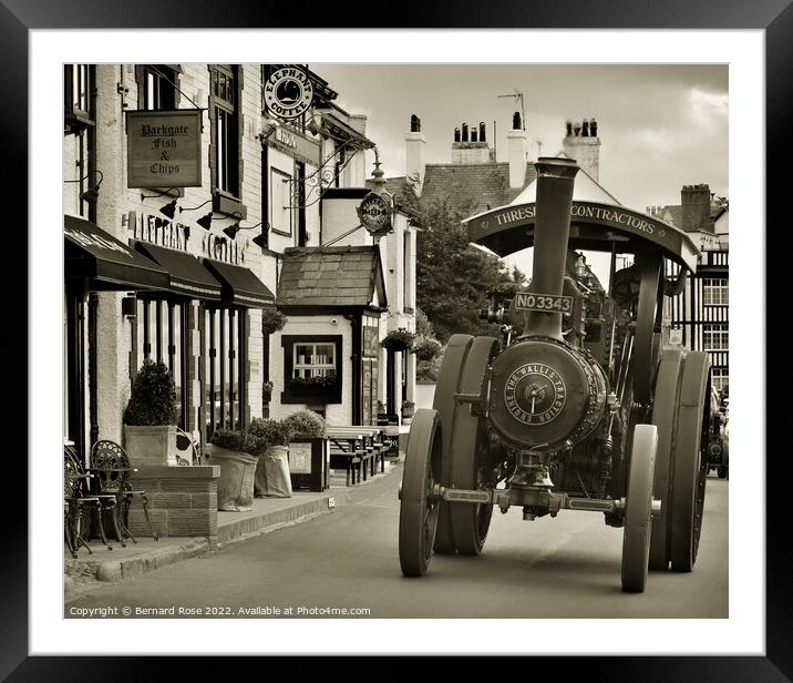 Steam Traction Engine in Parkgate Framed Mounted Print by Bernard Rose Photography