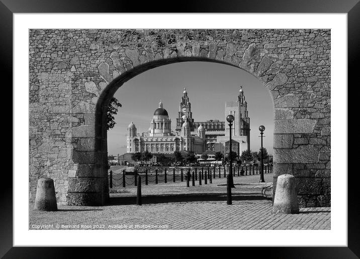 Salthouse Dock Archway Liverpool Framed Mounted Print by Bernard Rose Photography