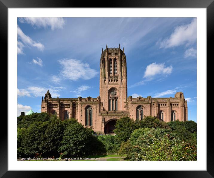 Liverpool Anglican Cathedral Framed Mounted Print by Bernard Rose Photography