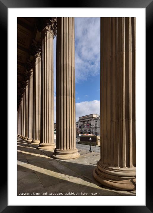 St George's Hall Liverpool Framed Mounted Print by Bernard Rose Photography