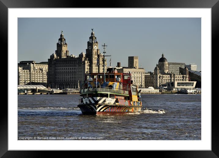 Snowdrop the Dazzle Mersey Ferry Framed Mounted Print by Bernard Rose Photography