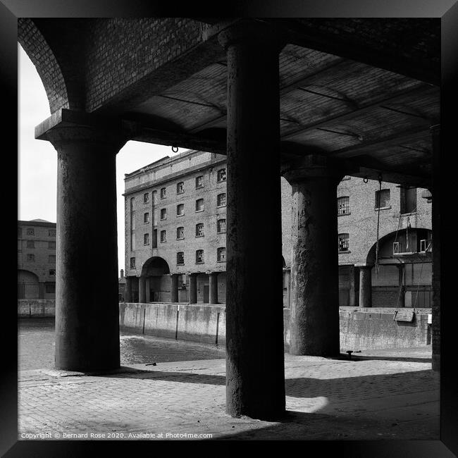 Albert Dock from 1974 Framed Print by Bernard Rose Photography