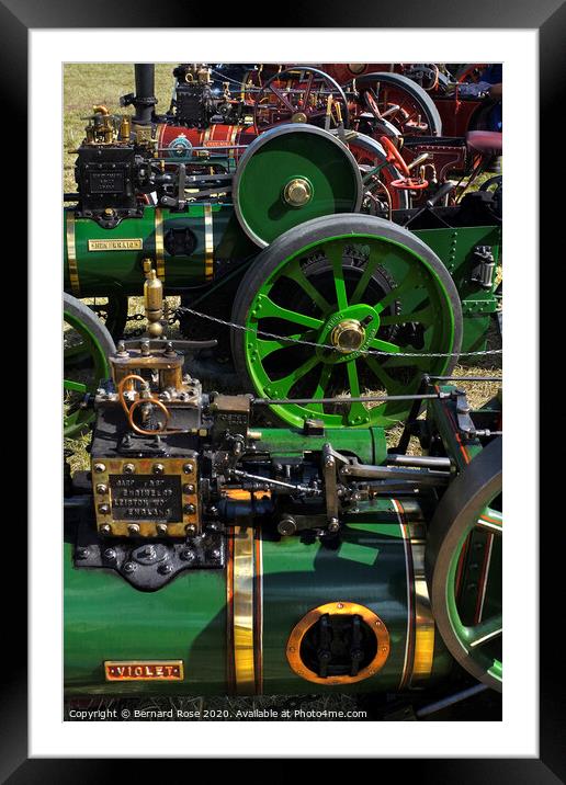 Traction Engine Collective Framed Mounted Print by Bernard Rose Photography