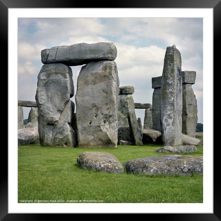 Stonehenge  Framed Mounted Print by Bernard Rose Photography