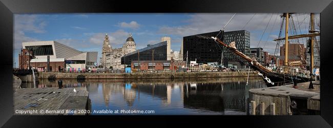 Museum of Liverpool and Pier Head from Albert Dock Framed Print by Bernard Rose Photography