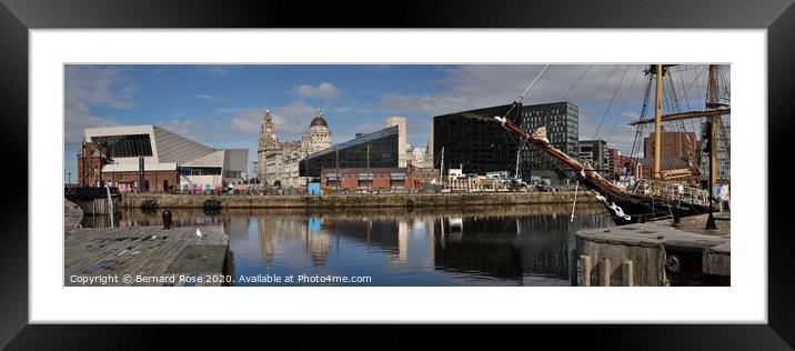 Museum of Liverpool and Pier Head from Albert Dock Framed Mounted Print by Bernard Rose Photography