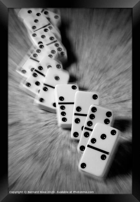 Domino effect Framed Print by Bernard Rose Photography