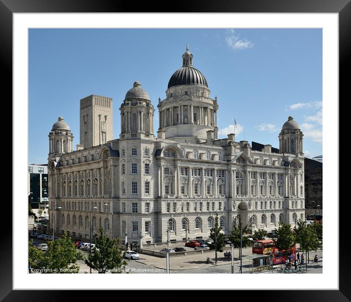 Port of Liverpool Building Framed Mounted Print by Bernard Rose Photography