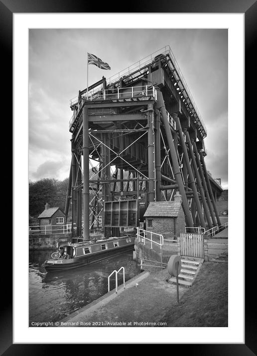 Anderton Boat Lift Framed Mounted Print by Bernard Rose Photography