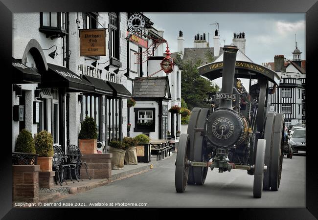 Steam Traction Engine in Parkgate Framed Print by Bernard Rose Photography