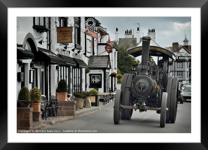 Steam Traction Engine in Parkgate Framed Mounted Print by Bernard Rose Photography