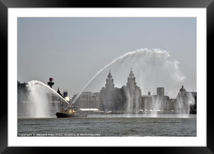 Liverpool Waterfront   Framed Mounted Print by Bernard Rose Photography