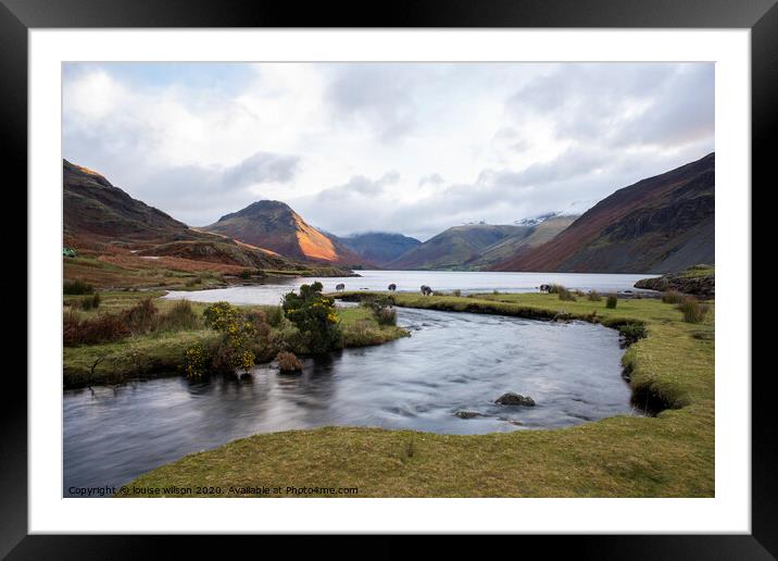 Wastwater  Framed Mounted Print by louise wilson