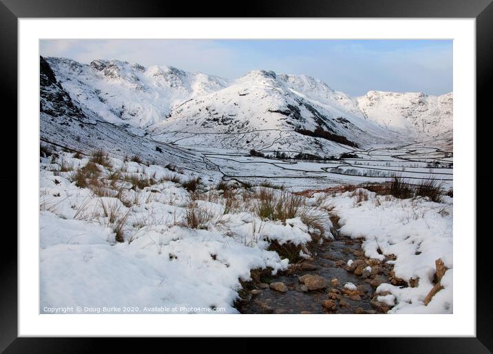 The Band in Winter Framed Mounted Print by Doug Burke