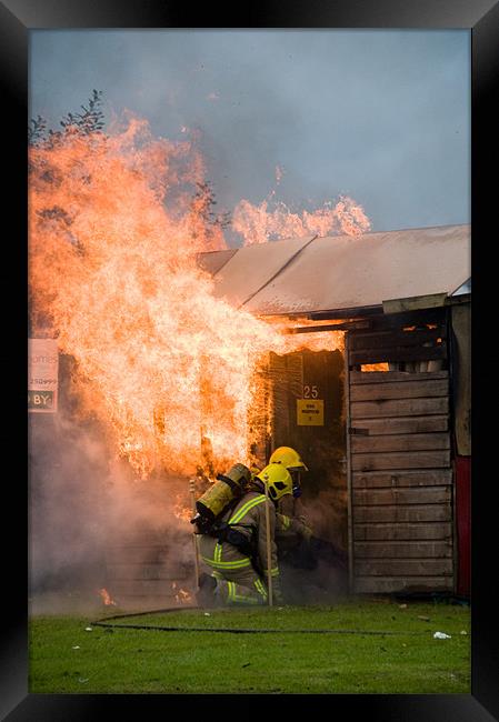 1 shed, well alight Framed Print by Eddie Howland