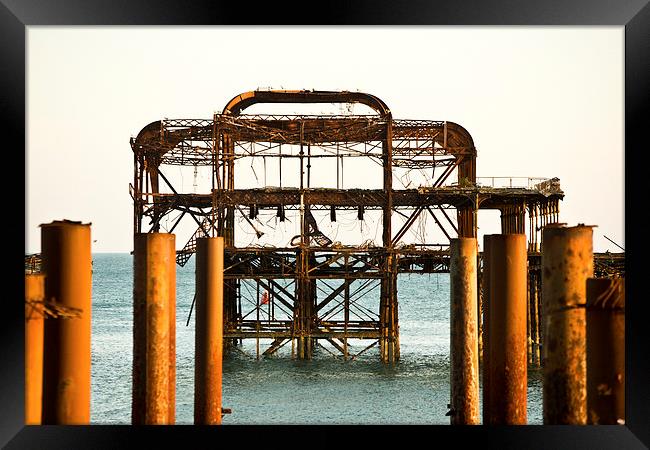  West Pier Brighton Framed Print by Eddie Howland