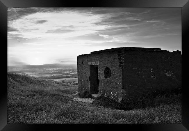  Sunset at Devils Dyke, Sussex Framed Print by Eddie Howland