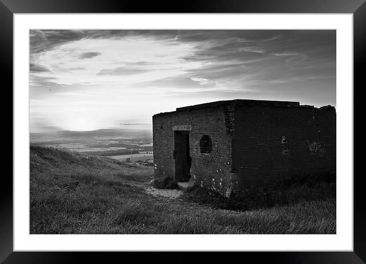  Sunset at Devils Dyke, Sussex Framed Mounted Print by Eddie Howland