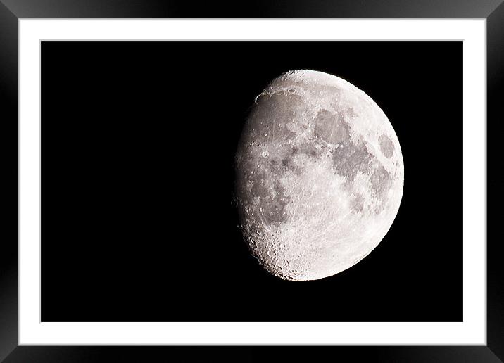 THE MOON Framed Mounted Print by Eddie Howland