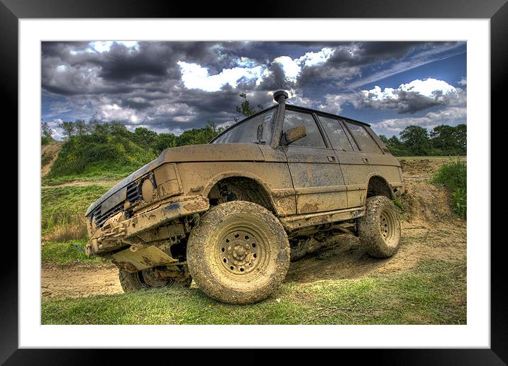 Off Roading 4x4 Framed Mounted Print by Eddie Howland