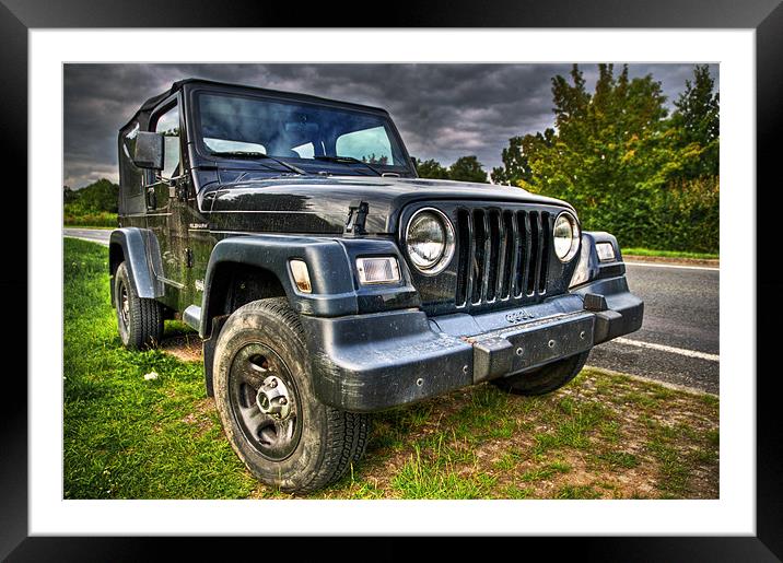 Jeep Wrangler Framed Mounted Print by Eddie Howland