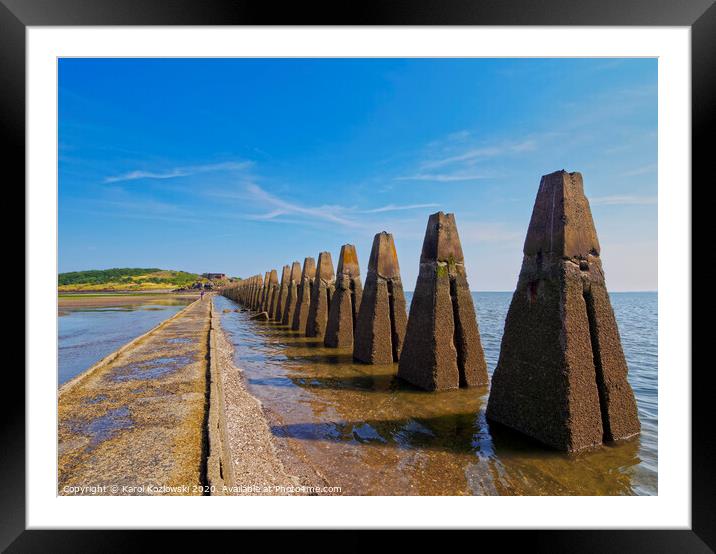 Cramond Island, Scotland Framed Mounted Print by Karol Kozlowski