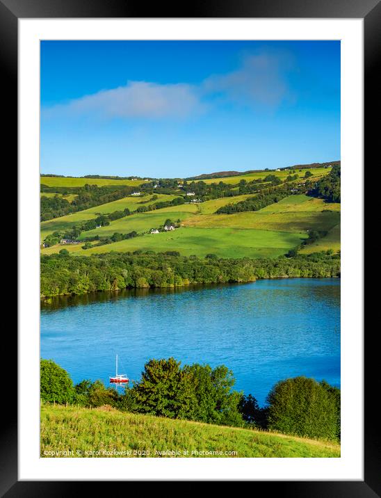 Landscape of the Loch Ness Framed Mounted Print by Karol Kozlowski