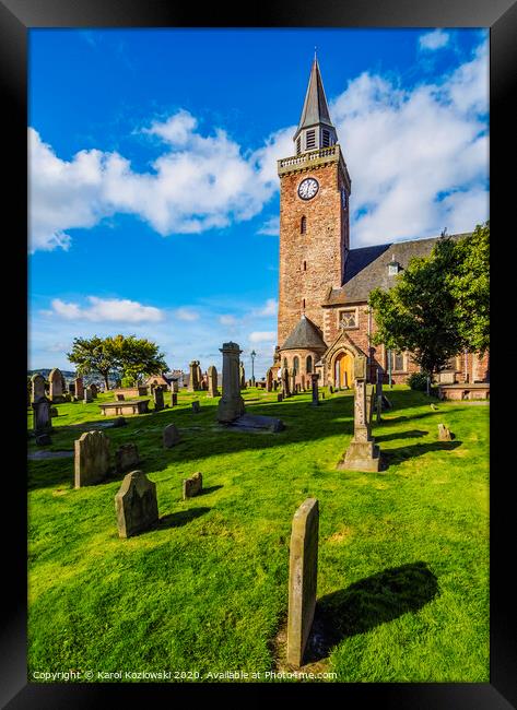 Old High Church in Inverness Framed Print by Karol Kozlowski