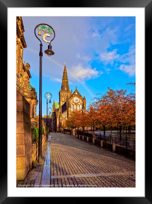 Cathedral of Saint Mungo in Glasgow Framed Mounted Print by Karol Kozlowski