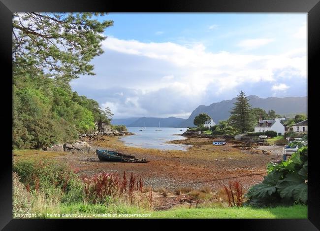 Scenery at Plockton Framed Print by Thelma Blewitt