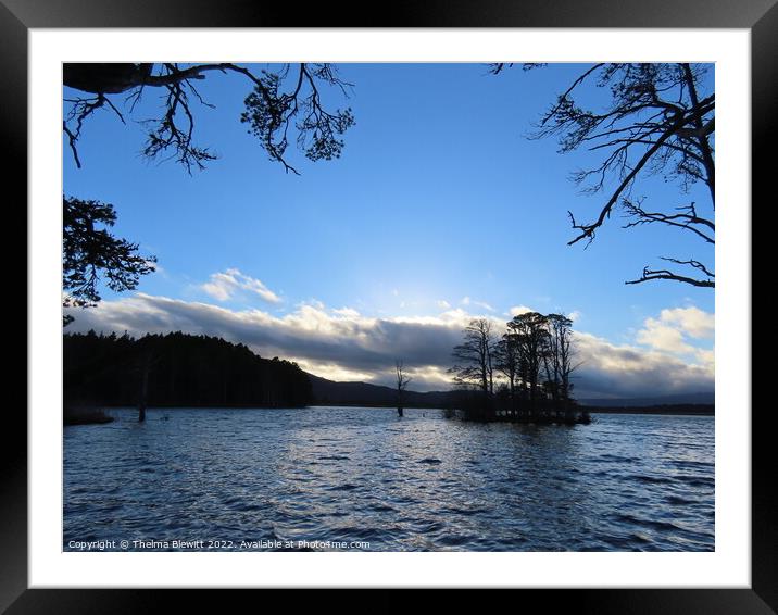 Loch Mallachie Island Framed Mounted Print by Thelma Blewitt