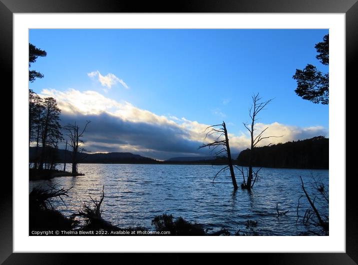 Loch Mallachie View Framed Mounted Print by Thelma Blewitt