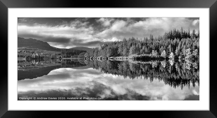 Loch Farr, near Inverness Framed Mounted Print by Andrew Davies