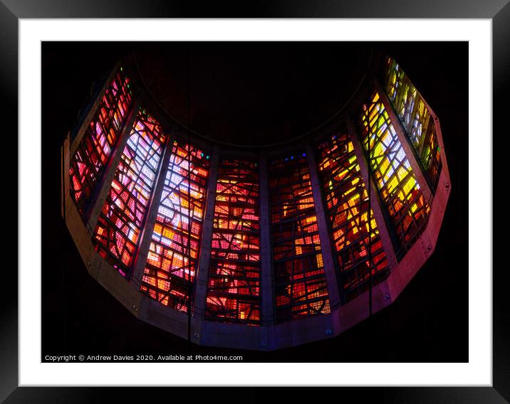 Cup of Light, the Crown of Thorns of Liverpool Metropolitan Cathedral Framed Mounted Print by Andrew Davies