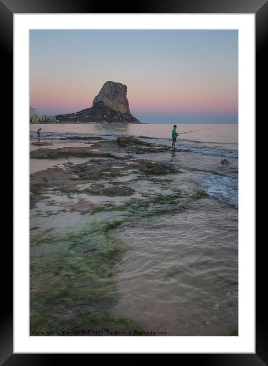 Sunset in Calpe Framed Mounted Print by Tomasz Goli