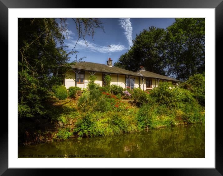 Canal Side Cottage Framed Mounted Print by Helkoryo Photography