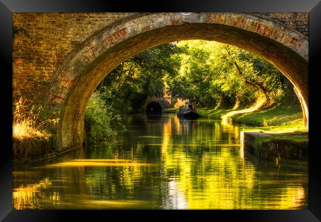 Dreamy Afternoon on the Canal 4 Framed Print by Helkoryo Photography