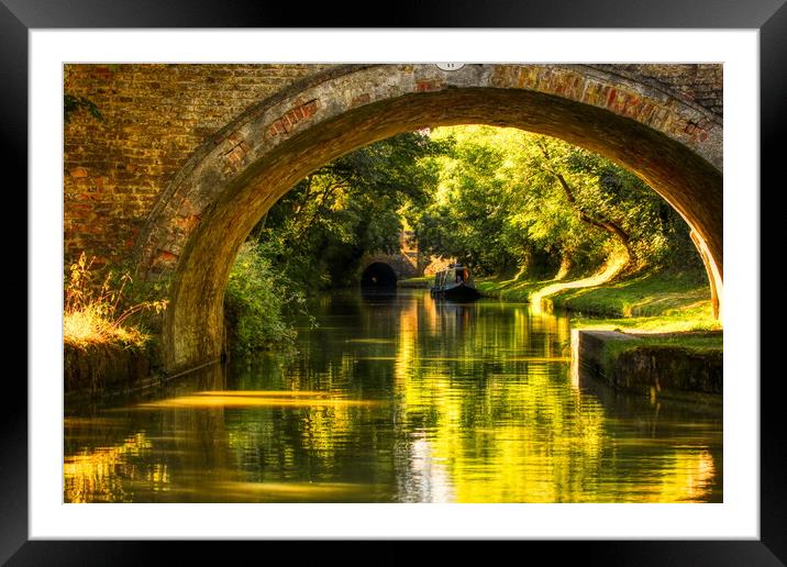 Dreamy Afternoon on the Canal 4 Framed Mounted Print by Helkoryo Photography