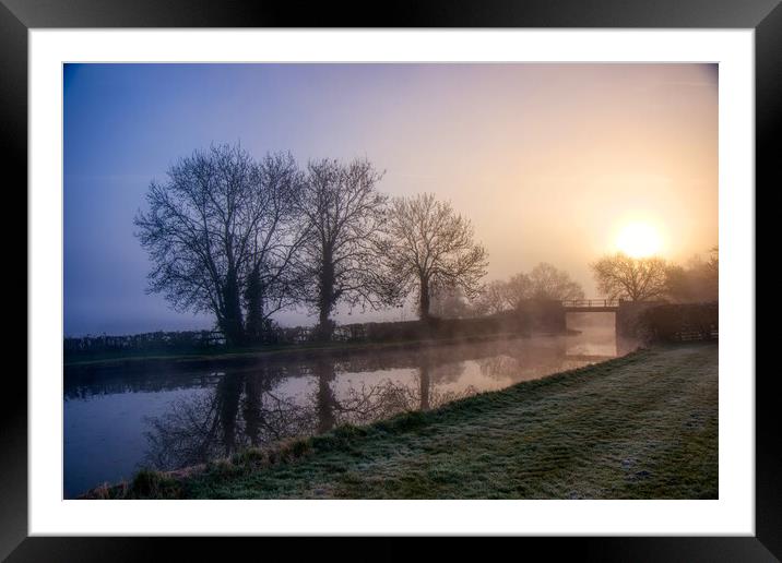 Serene Morning Mist Framed Mounted Print by Helkoryo Photography
