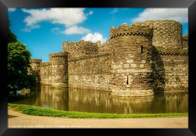 Beaumaris Castle 1 Framed Print by Helkoryo Photography