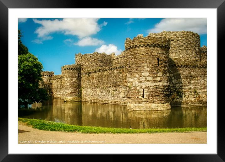 Beaumaris Castle 1 Framed Mounted Print by Helkoryo Photography