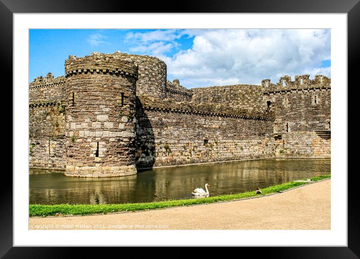 Beaumaris Castle 2 Framed Mounted Print by Helkoryo Photography