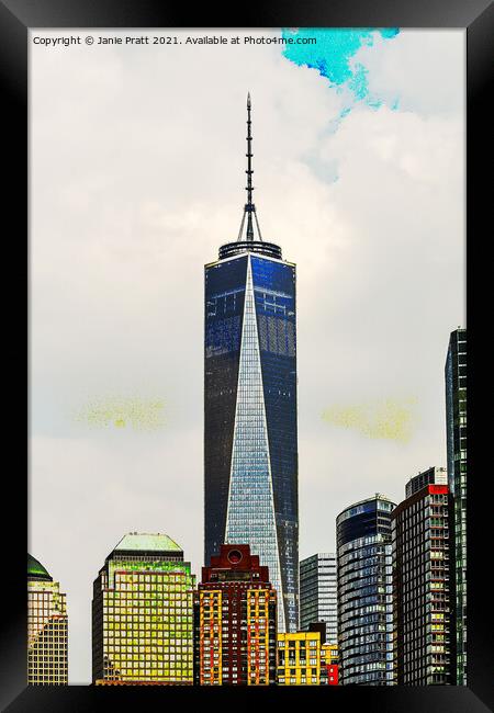 Freedom Tower Framed Print by Janie Pratt