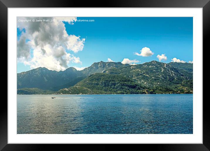 Mountain Range Framed Mounted Print by Janie Pratt