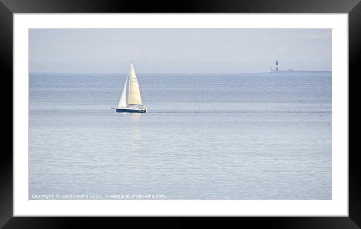 Sailing Framed Mounted Print by Cecil Owens