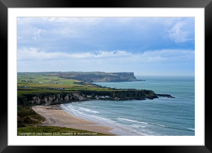 Whitepark Bay Framed Mounted Print by Cecil Owens